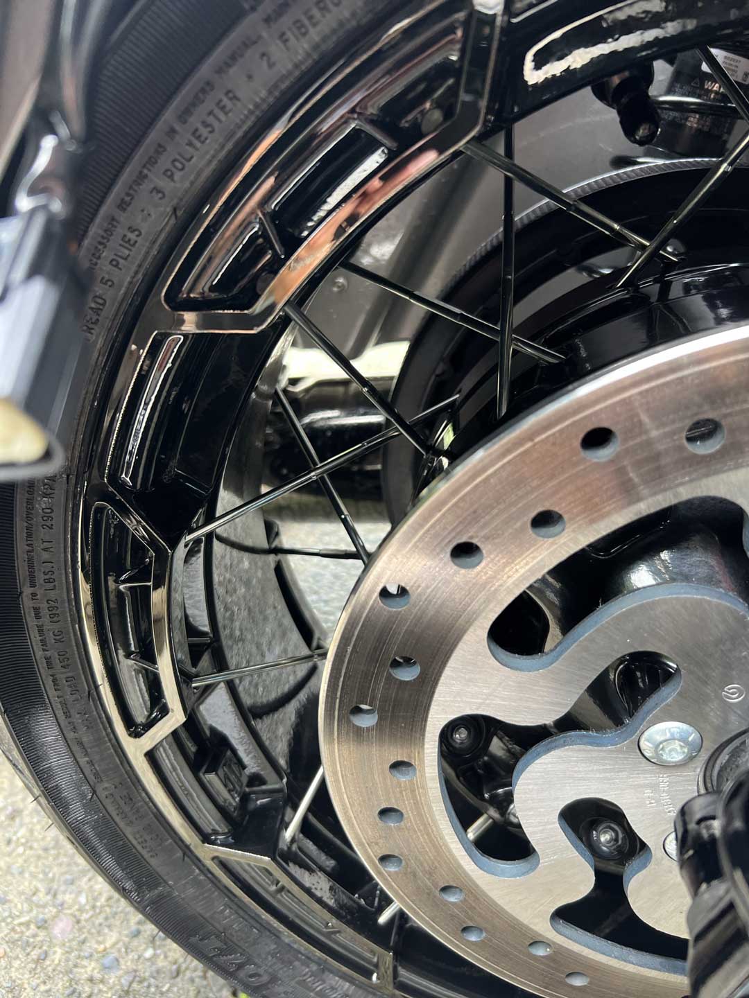 Rear Wheel Ceramic Detail Harley Davidson